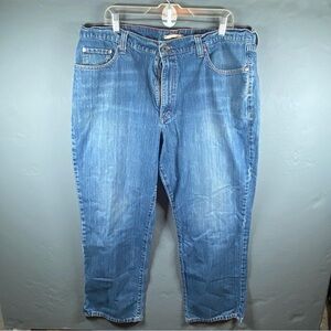 LL Bean Jeans Mens 40x30 Blue Natural Fit 100% Cotton Denim Straight Leg